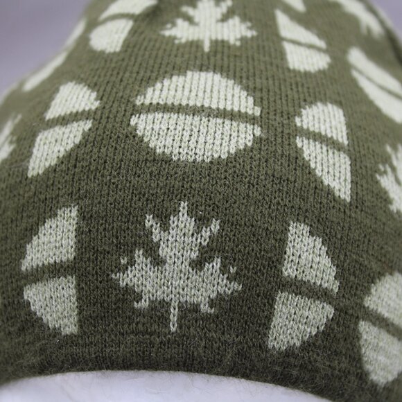 Westbeach Toque/Beanie - Green and Tan Reversible 2nd Logo - Adult Stretch Fit - Picture 9 of 12